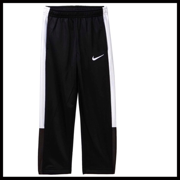 BOY’S NIKE BLACK TRACK PANTS ATHLETIC JOGGERS SPORTY ATHLEISURE PANTS A2C - Picture 3 of 5